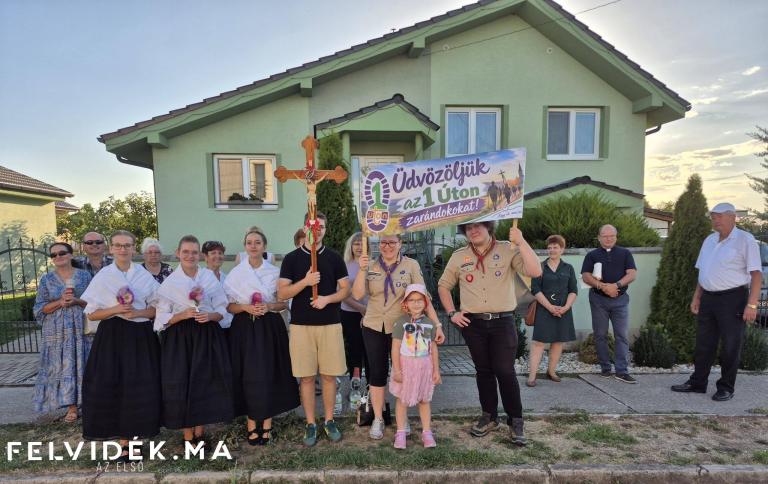 A nagykéri fogadtatás (Fotó: Nagykér Község)